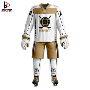 OEM定制标志曲棍球运动衫升华冰球制服，定制面料包括裤子 - Product Image 2