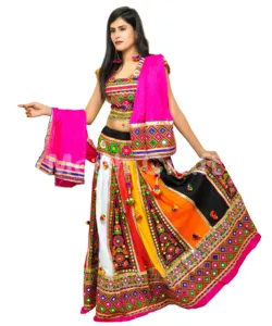 2018 Gujarati Navratri Dragen Chaniya Choli-Designer Trendy Multi Gekleurde Chaniyacholi