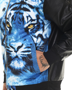 BSCI venta al por mayor barato cuero manga Varsity Jaket personalizado colores Varsity chaqueta - Product Image 3