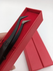 Professionnel nouveau Volume de botte noir Plasma Fiber Nano pointe Extension de cils pince à épiler en acier inoxydable Logo personnalisé Instrument de beauté - Product Image 3