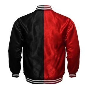 Nouvelle veste universitaire en satin hip-hop bicolore de haute qualité pour hommes pour hommes - Product Image 4