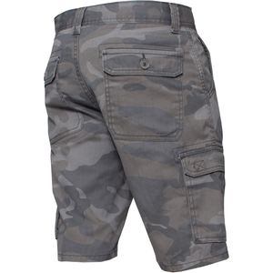 Pantalones cortos cargo de camuflaje ecológicos para hombre, pantalones casuales deportivos de verano con patrón sólido multibolsillos, teñido liso por servicio OEM - Product Image 6