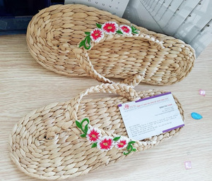 ผักตบชวารองเท้าแตะ/รองเท้าแตะ Preferred ผู้หญิงผักตบชวารองเท้าแตะ // Rachel: + 84896436456 - Product Image 5