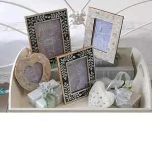 Handmade Mother of Pearl Mosaic Glass Photo Frame
