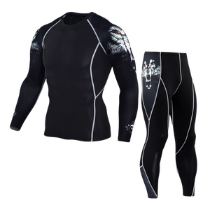 ชุดวอร์มรัดกล้ามเนื้อสำหรับผู้ชาย,ชุดป้องกันผื่นสำหรับผู้ชายขายส่งจากโรงงานชุดนักกีฬา MMA Rashguard Jiu Jitsu - Product Image 3