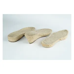 Top Listed Exporter of High Quality Handmade Jute Material Soles at Factory Price