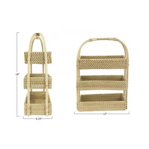 Plateau en rotin de bambou tricoté à la main, pour stockage de fruits, ustensile de cuisine pas cher pour décor de Restaurant - Product Image 4