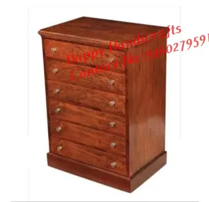 Industrial Wholesale eco-friendly wooden night light display stand slim antique chest of drawers