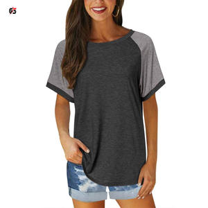 ที่กำหนดเองของผู้หญิงเสื้อยืดโลโก้พิมพ์แขนสั้นแฟชั่นใหม่สวมใส่ O คอ100% โพลีเอสเตอร์นุ่มขนแกะบริการ OEM เสื้อ - Product Image 5