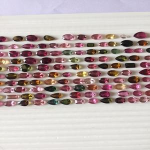 Pierre précieuse multi-tourmaline Cabochon de couleur libre Pierre semi-précieuse naturelle certifiée IGI directement du fabricant - Product Image 5