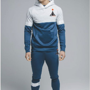 Logo personnalisé Full Zip Up Hoodies Hommes Polyester Tech Fleece Deux Pièces Sportswear Jogger Survêtement Hommes Vente en Gros - Product Image 6