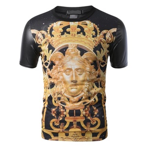 T-shirt unisexe personnalisé imprimé par sublimation, respirant, 100% coton jersey, confortable, décontracté, manches courtes, grande taille - Product Image 2