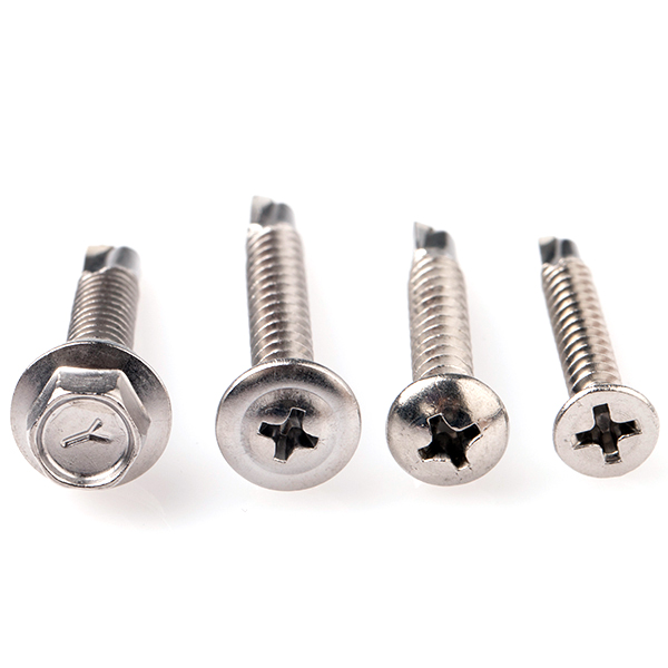410 SS Inox Hex Washer Wafer Truss Head Tek Roofing Self Drilling Screw Stainless Steel For Sheet Metal Or Wood