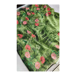 Hermoso Sari de seda estampado de alta calidad para bodas y ocasiones especiales Proveedor a granel a precio razonable - Product Image 1