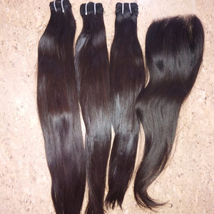 100% vierges indiens Remy Temple Hair Premium Extensions de cheveux humains d'Inde - Product Image 1
