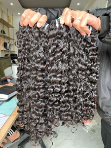 Cabello humano rizado euroasiático vietnamita para tejer a máquina, trama de 100g, venta al por mayor de 8 a 32 pulgadas - Product Image 6