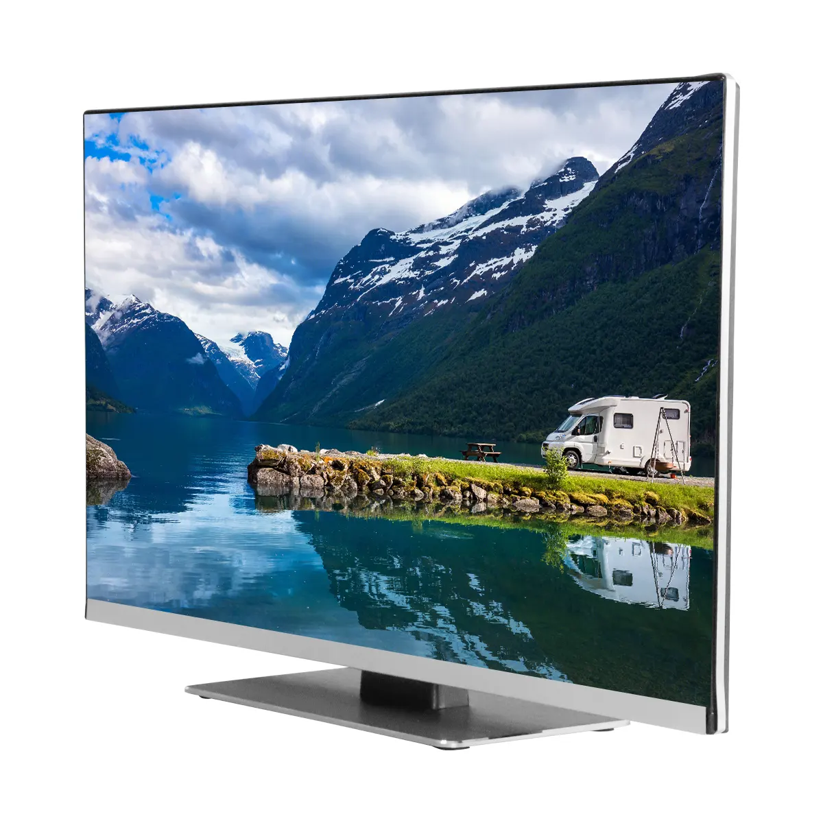 슈퍼 슬림 풀 HD 12V Televisor 스마트 TV DVD Frameless 캐러밴 TV