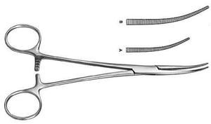 Pinces hémostatiques Crafoord en acier inoxydable courbées pour microchirurgie, instruments de dissection et de ligature - Product Image 2