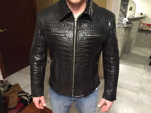 Chaqueta de cuero auténtico de alta calidad para hombre, estilo Cafe Racer, diseño personalizado, cómoda - Product Image 3