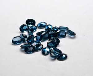 15X20mm corte ovalado Natural Londres Topacio Azul venta al por mayor precio de fábrica alta calidad facetado piedras preciosas sueltas por quilate pares - Product Image 4