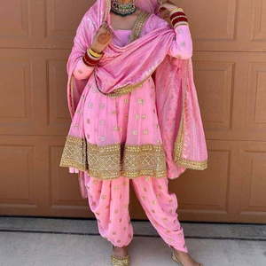 Pretty beautiful -trendy--Indian/Pakistani-Party-Wear heavy -Long Kurta <b>pant</b> -Dress for Party & Wedding wear=2020 - Product Image 1