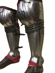 Armure médiévale Gr avant-toit Armure de chevalier Protège-jambes complet Protège-bras en cuir - Product Image 3