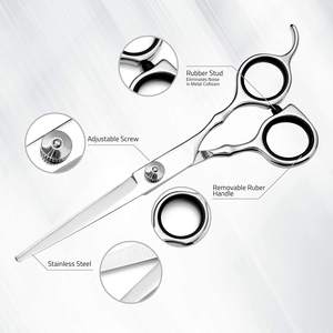 Tijeras de Peluquería de Acero Inoxidable de Alta Calidad con Hoja Afilada, Tornillo Ajustable y Reposamanos para Corte de Cabello - Product Image 2