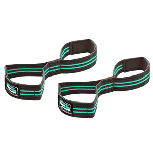 Customizable Logo Heavy Duty Neoprene Figure Eight Lifting Straps Gym Training Equipment for Dead Lift <b>Fitness</b> <b>Safety</b> - Product Image 4