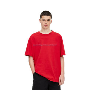 T-shirt Hip Hop à la mode d'été personnalisé pour hommes, coupe musclée ample, petite épaule tombante, longue ligne, col rond, streetwear à des prix abordables - Product Image 6