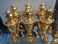 Samovar de haute qualité pour hôtel, pots à eau et bouilloires, ensemble de pichets à boire, carton, Paypal, laiton, attrayant, non destiné à un usage quotidien