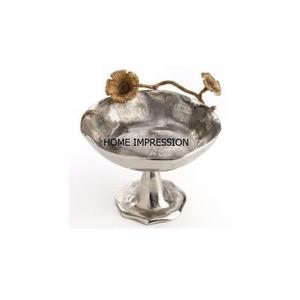 Bols de service en métal or, couvercle en cristal coréen service, bols en métal doré - Product Image 2