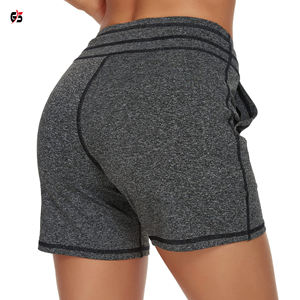กางเกงขาสั้นแฟชั่นสำหรับผู้หญิงเสื้อผ้าเล่นฟิตเนสโยคะยิมผ้าสแปนเด็กซ์โพลีเอสเตอร์ไฮเทคออกแบบโลโก้ได้ตามต้องการ - Product Image 2