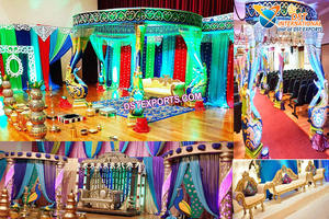 Éléphant indien pour mariage, vente en gros, Mandap en Fiber, Tusk, manap, scène, coloré, mariage indien - Product Image 4