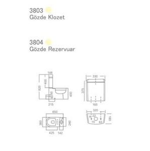 Inodoro moderno de Pergamom de doble descarga, inodoro de cerámica turca, armario montado en el suelo, artículos sanitarios, depósito de dos piezas, trampa P para Baño - Product Image 2