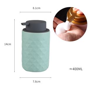 Dispensador de jabón espumoso con diseño de tira cilíndrica, cerámica - Product Image 6