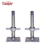 Échafaudage industriel, vérins à vis réglables, base creuse, accessoires Cuplock, tuyau universel 38x4mm, vérin universel, norme BS-1139, 650mm