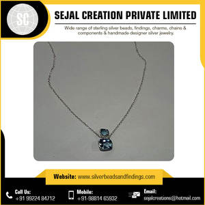 <b>Handmade</b> 925 Sterling Silver <b>Necklace</b> Set From India - Product Image 3