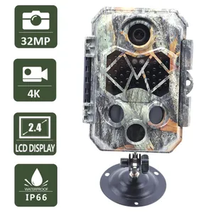 Hot Bán 4K Trò Chơi Cam 940nm Trail Máy Ảnh Đen Flash Động Vật Hoang Dã Săn Bắn Máy Ảnh 32MP Camera An Ninh