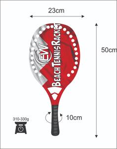 Raquettes de beach tennis sur mesure pour padel/spaddle, poignée en fibre de carbone, face de 22 mm, poids 320-340 g, logos et couleurs personnalisés - Product Image 4