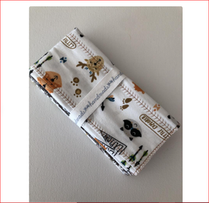 100% Organic <b>Muslin</b> double gauze burp <b>cloth</b> 3 piece pack GOTS certified custom printed customized logo label customized pack - Product Image 2