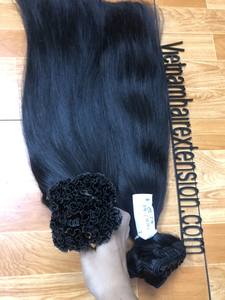 Extensions de cheveux humains vierges Remy pré-collées 100% sans produits chimiques, douces et brillantes - Product Image 3