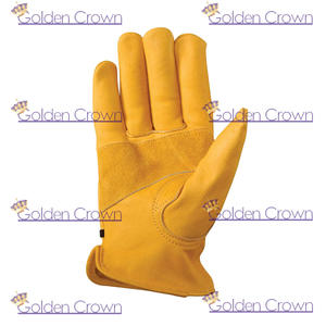 Guantes de trabajo de cuero para jardín, trabajo pesado de seguridad - Product Image 3