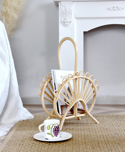 Vietnam Portable Natural Rattan <b>Magazine</b> Rack - Organization Book Shelves - File Holder Organizer - SISU Brand RFS-055 - Product Image 1
