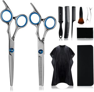 Ensemble de ciseaux de coupe de cheveux professionnels Kit de ciseaux de coupe de cheveux en acier inoxydable ciseaux à cheveux pointus pour hommes par FARHAN PRODUCTS & Co - Product Image 1