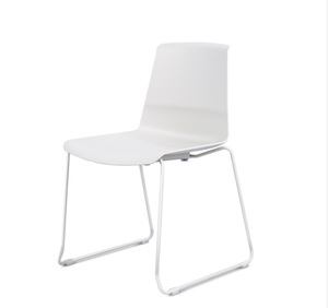 High Quality PP Plastic Chair With Metal Legs Simple Design Restaurant