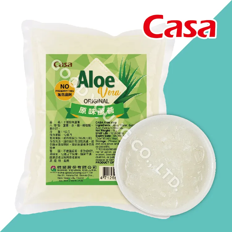 2022 ISO sertifikası CASA vietnam Aloe Vera hamuru jöle ile genç kabarcık çay malzemeler için