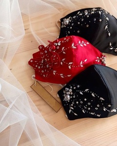 2025 beaux accessoires de visage de broderie Zardozi pour la fête porter un design ethnique élégant et élégant de mariage - Product Image 1