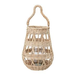 Ensemble de 2 lanternes en fer et en rotin pour décoration bohème, porte-bougie en rotin tissé à la main, Style Boho au meilleur prix du marché - Product Image 6