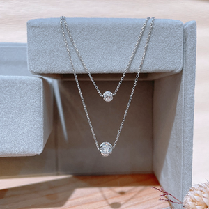 Collier ras du cou à Double couche, en argent Sterling, luxe - Product Image 3