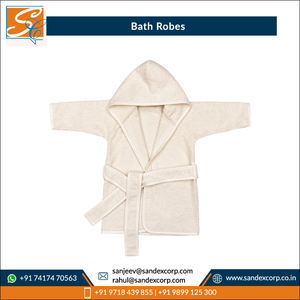 เสื้อคลุมอาบน้ำสำหรับเด็กผ้าคอตตอนเนื้อนุ่มแห้งไว100% จากผู้ผลิตอินเดียที่เชื่อถือได้ - Product Image 2